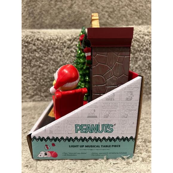 Peanuts Light Up Musical Table Piece - Fireside - Picture 2 of 6